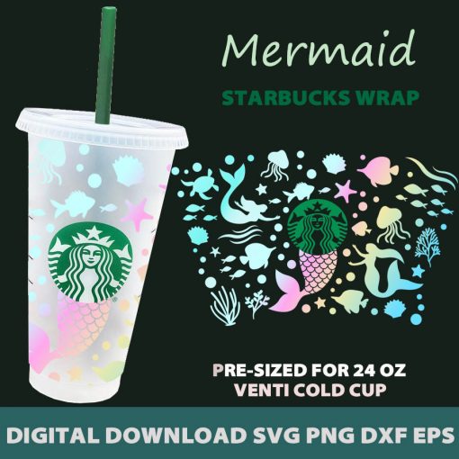 Free Free 158 Mermaid Starbucks Cup Svg Free SVG PNG EPS DXF File