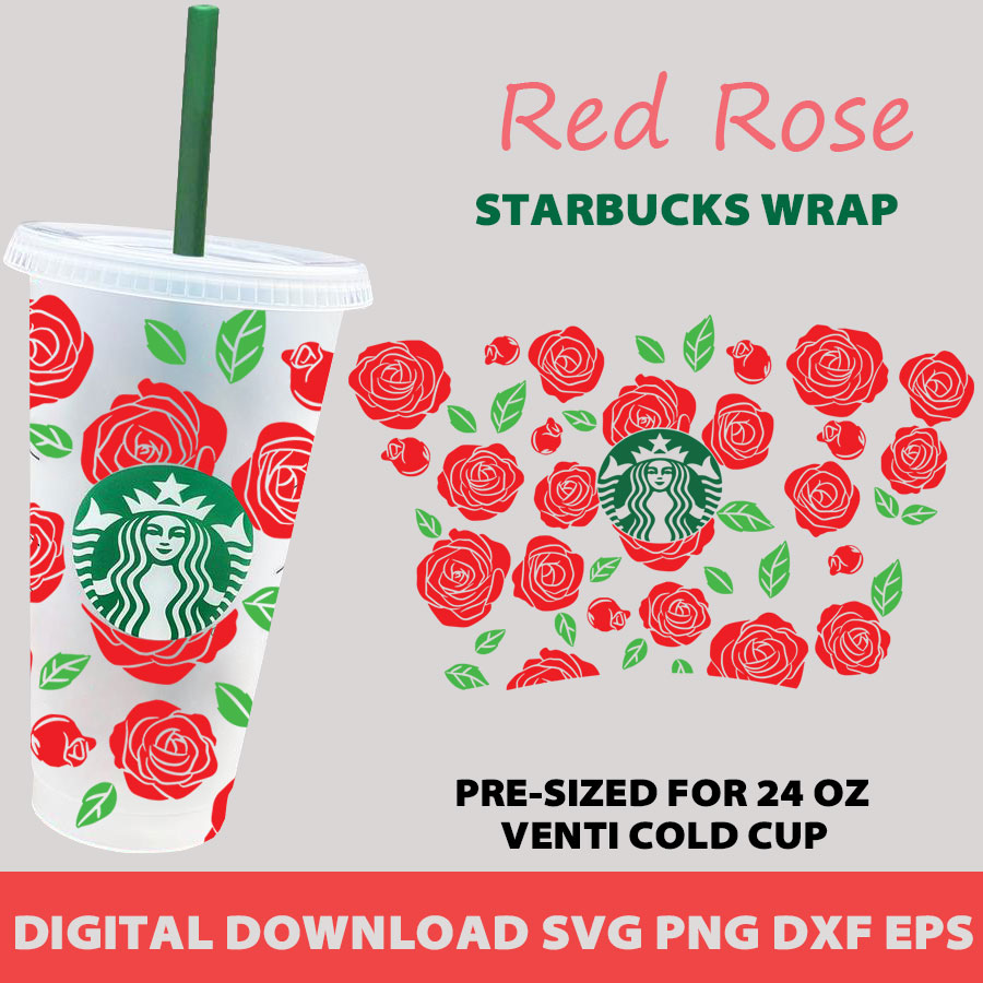 Download Rose Svg Full Wrap Starbucks Rose Svg For Starbucks 24 Oz Venti Cold Cup Full Wrap Starbucks Svg Svg File For Cricut Joicedesign Free And Premium Design Resources