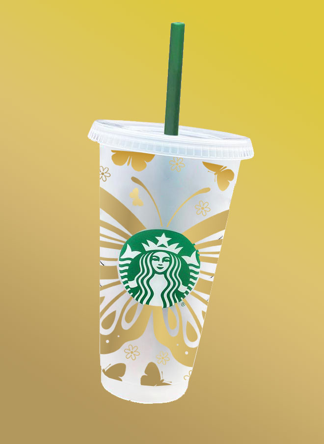 Starbucks Cup SVG Starbucks Cup Cutting File Coffee Cup Design Vector  Starbucks Hot Cup Starbucks Decoration SVG 