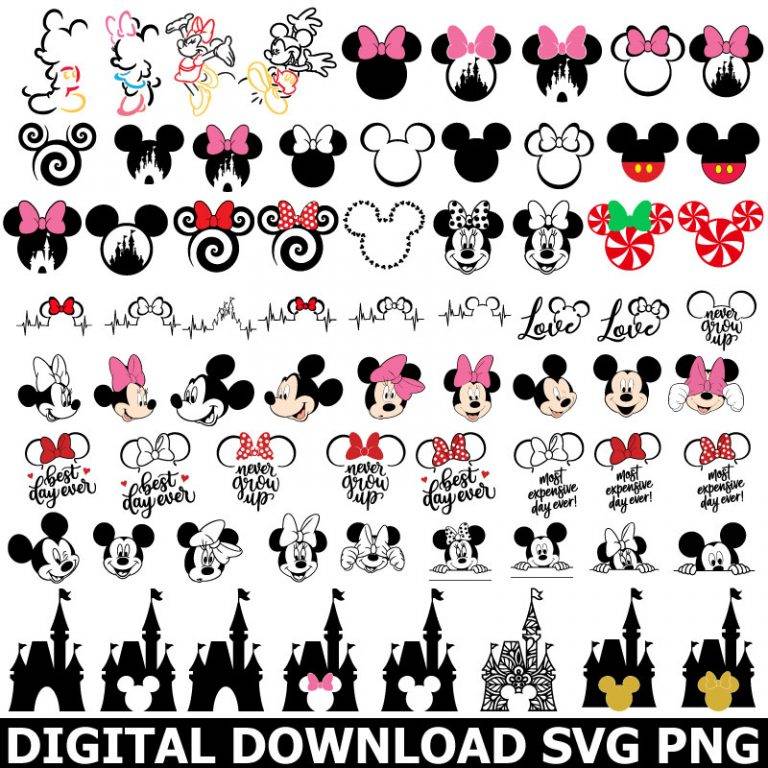 mickey mouse svg cricut,Minnie Mouse SVG,minnie svg,Mickey Head svg ...